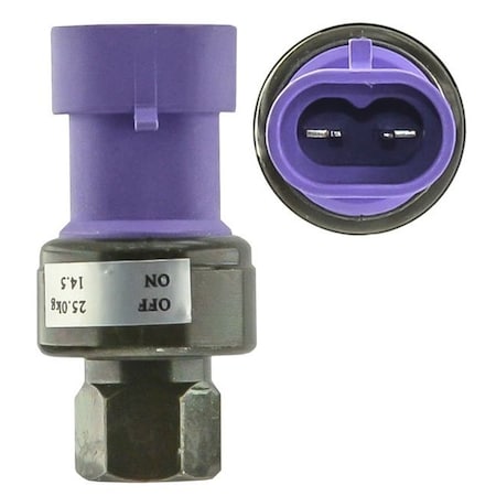 Truckair Switch - Pressure, Category: Switch, High Pressure, Function: Nc, Threads: M10-1.25 Female, Cut 11-2656